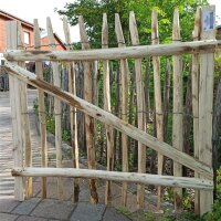 Zauntor mit verschraubten Querriegeln. Ohne...
