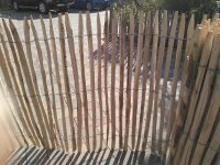 Proline Staketenzaun Kastanie 120 cm hoch, Schnittware 1-9m, Lattabstand ca 2-4cm