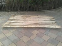 Proline Staketenzaun Kastanie 175 cm hoch, 5m Länge, Lattabstand ca 2-4cm