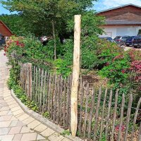 Zaunpfahl Kastanie Höhe 150 cm rund zu Zaun...