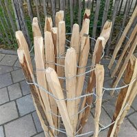 Proline Staketenzaun Kastanie 80 cm hoch, 10m-Rolle, Lattabstand ca 8-10cm