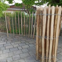 Proline Staketenzaun Kastanie 100 cm hoch, 10m-Rolle,...
