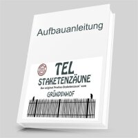 Proline Staketenzaun Kastanie 50 cm hoch, Schnittware 1-9m, Lattabstand ca 2-4cm