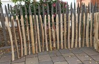 Proline Staketenzaun Kastanie 60 cm hoch, 10m-Rolle, Lattabstand ca 2-4cm