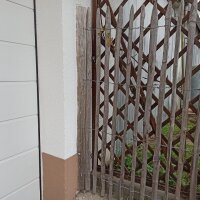 Querriegel 200cm aus Kastanie, halbiertes Rundholz, ungeschliffen, roh