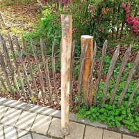 Querriegel 180cm aus Kastanie, halbiertes Rundholz,...