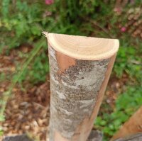 Querriegel 110cm aus Kastanie, halbiertes Rundholz,...