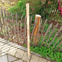 Querriegel 110cm aus Kastanie, halbiertes Rundholz, ungeschliffen, roh