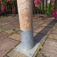 Rundholz Kastanie Höhe 175 cm Durchmesser ca 8cm