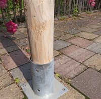 Rundholz Kastanie Höhe 150 cm Durchmesser ca 8cm