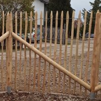Rundholz Kastanie Höhe 150 cm Durchmesser ca 8cm